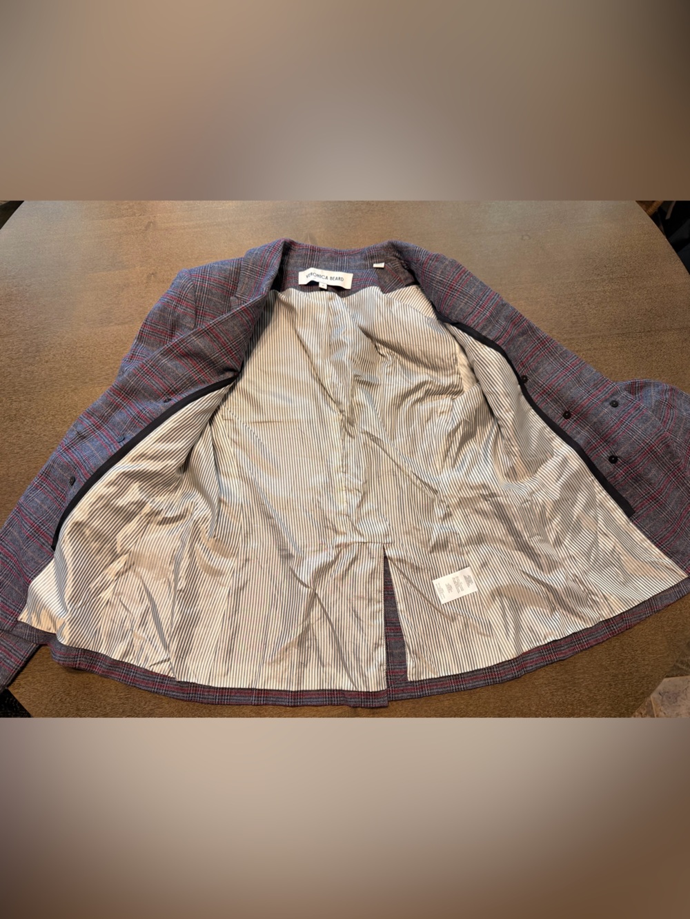 Veronica Beard Lawrence Plaid Dickey (Zip-In compatible) Size 8 - Picture 11 of 16